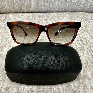 NWOT Salvatore Ferragamo Women's Tortoise Frame Sunglasses with Gradient Lenses